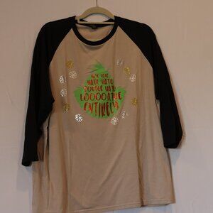 Grinch Baseball T